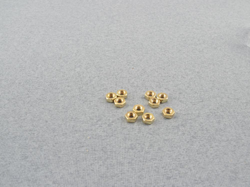 Brass Nut M3 (pk10) Brass Nut M3 (pk10) - Image 1