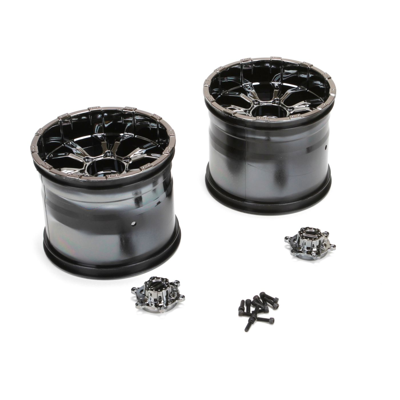 420S Force Wheel w/cap 420S Force Wheel w/cap, Blk Chrome (2): LST - Image 1