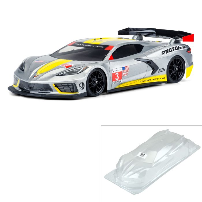 1/10 Chevrolet Corvette C8 Clear Body: 190mm Touring Car - Image 1