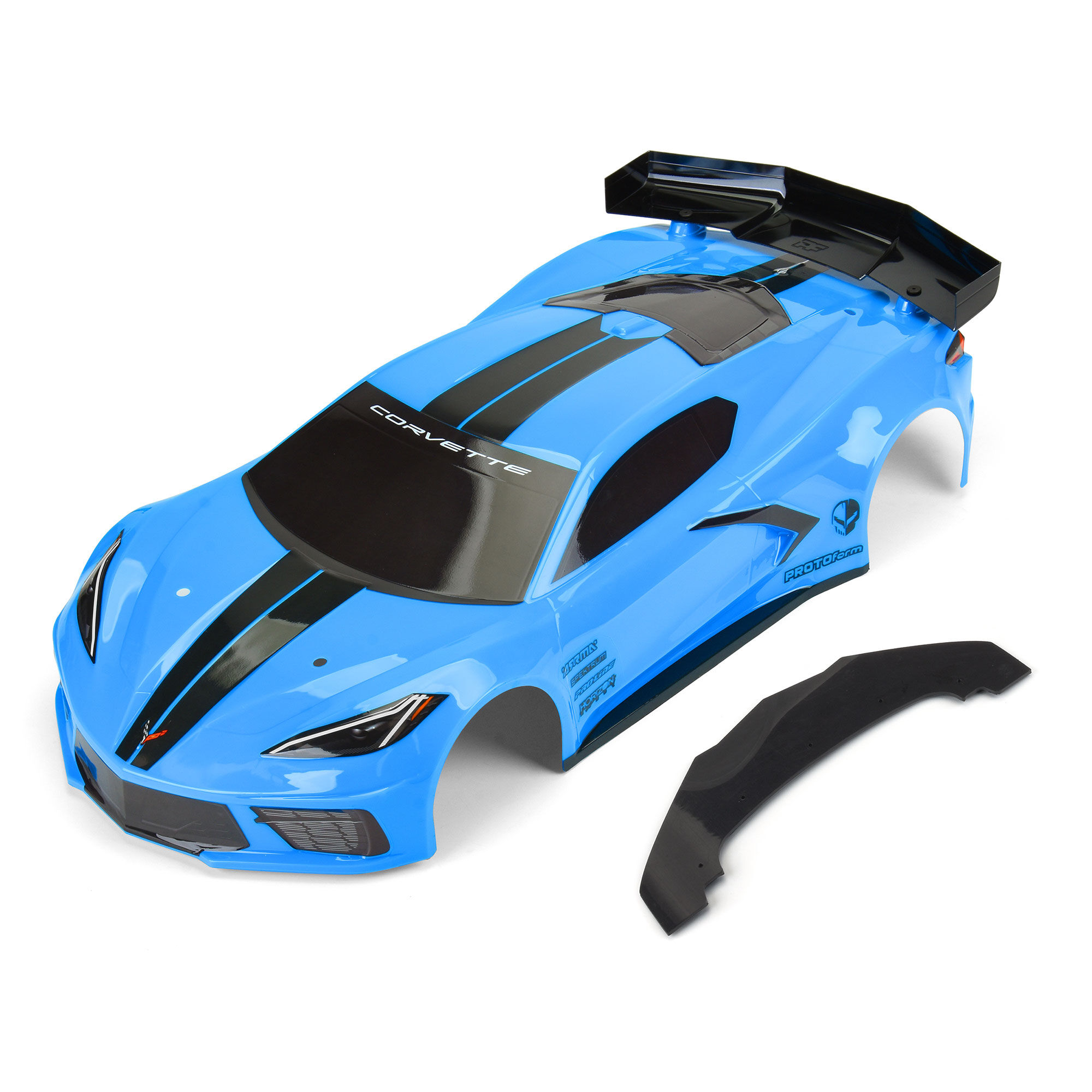 1/7 Chevrolet Corvette C8 Painted Body (Rapid Blue): Felony 1/7 Chevrolet Corvette C8 Painted Body (Rapid Blue): Felony - Image 1
