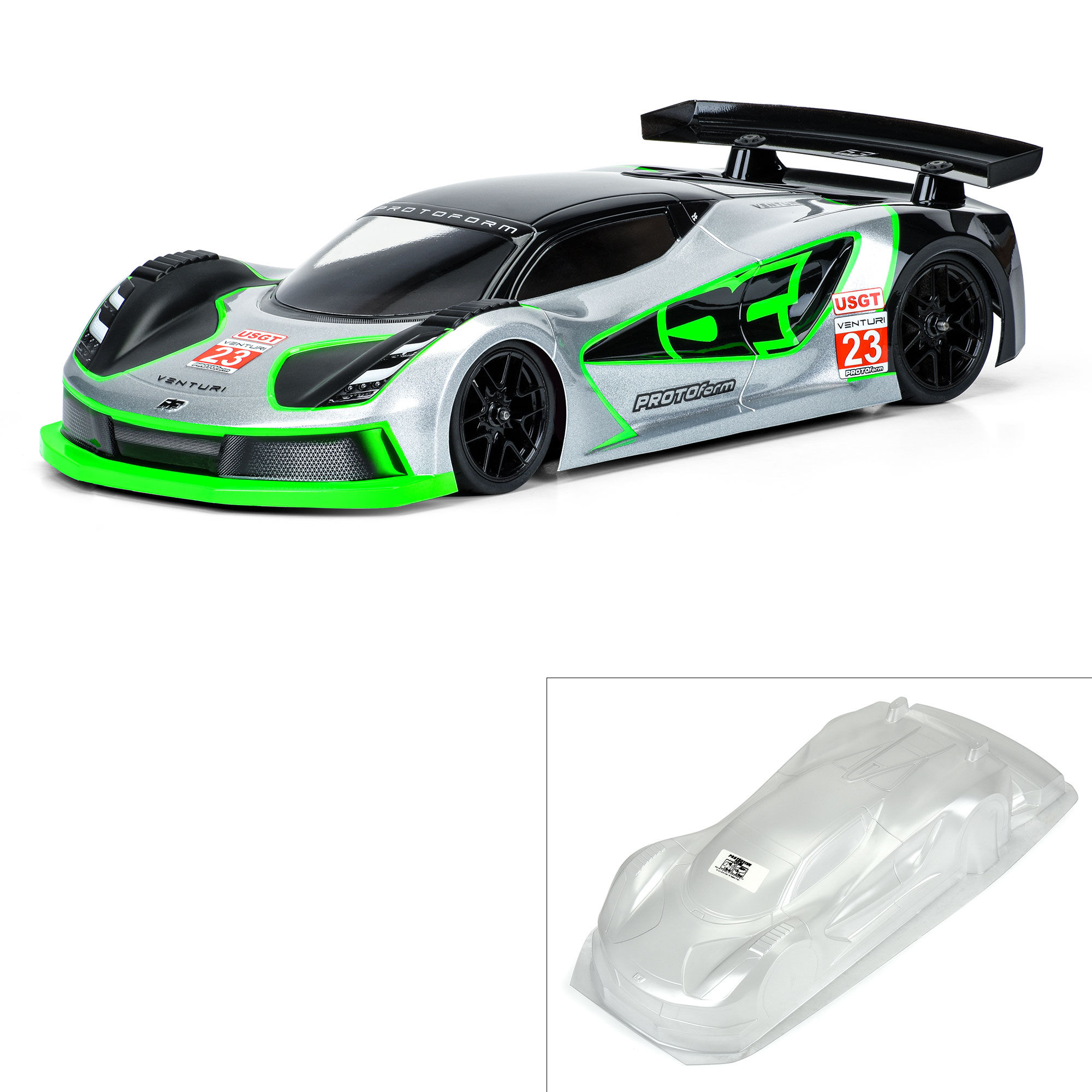 1/10 Venturi GT Clear Body: 190mm Touring Car 1/10 Venturi GT Clear Body: 190mm Touring Car - Image 1