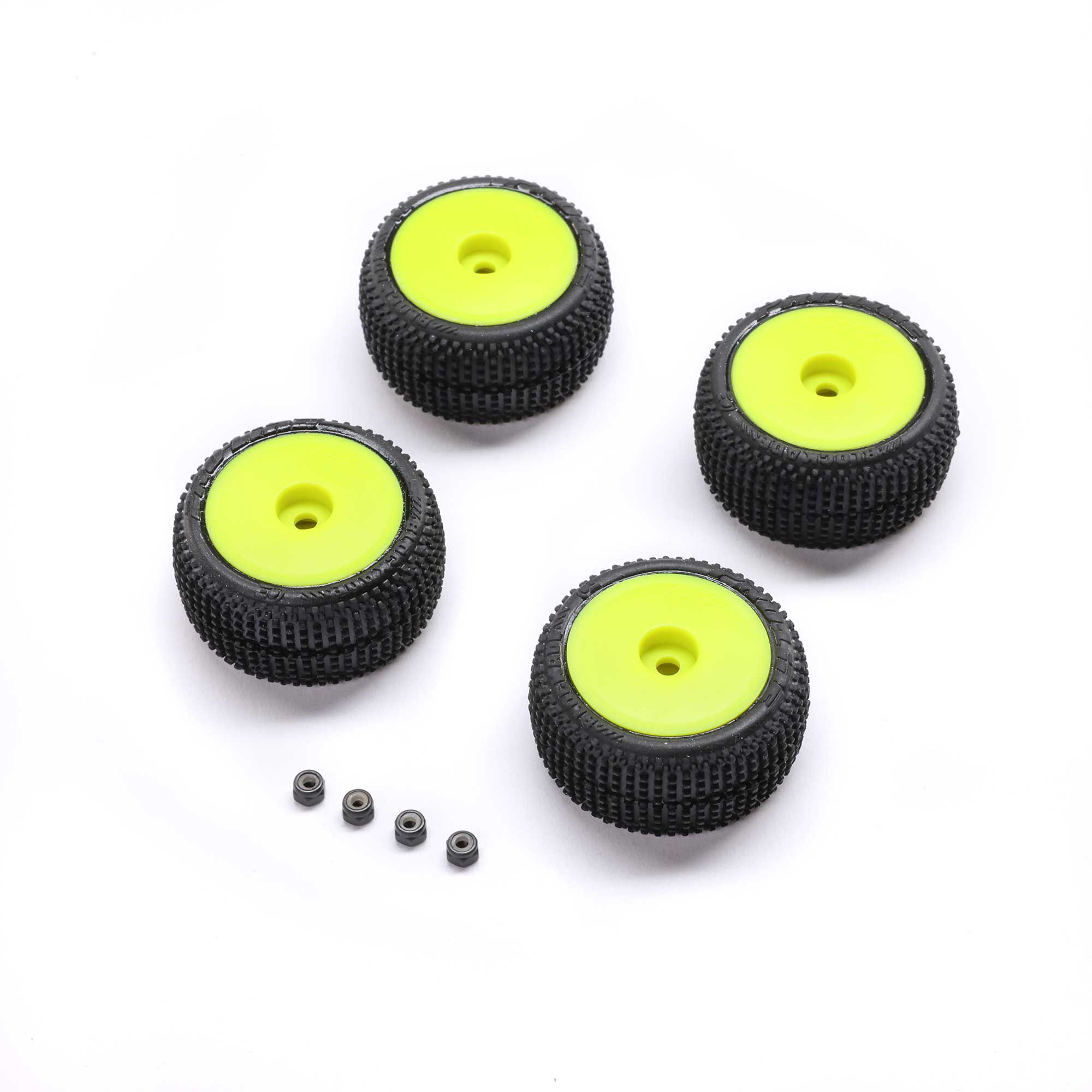 Blockade Tire Blockade Tire, Pro-Line OE, Wheel, Yellow, Mounted: Micro-T - Image 1