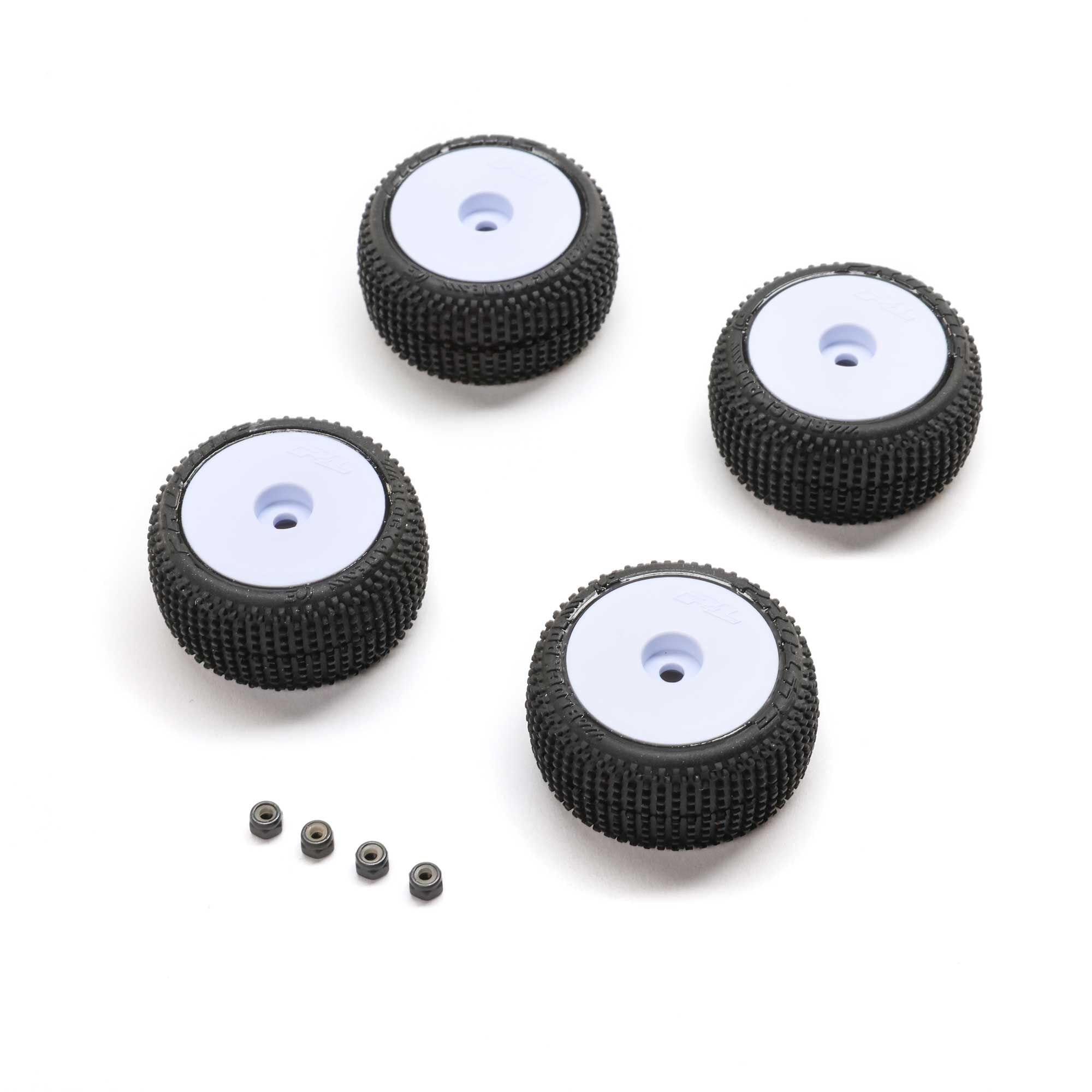 Blockade Tire Blockade Tire, Pro-Line OE, Wheel, White, Mounted: Micro-T - Image 1