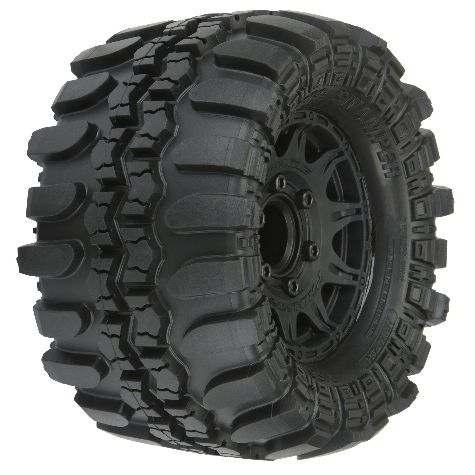 1/10 Interco Supr Swmpr F/R 2.8" MT Tires Mounted 12mm Blk R 1/10 Interco Supr Swmpr F/R 2.8" MT Tires Mounted 12mm Blk R - Image 1