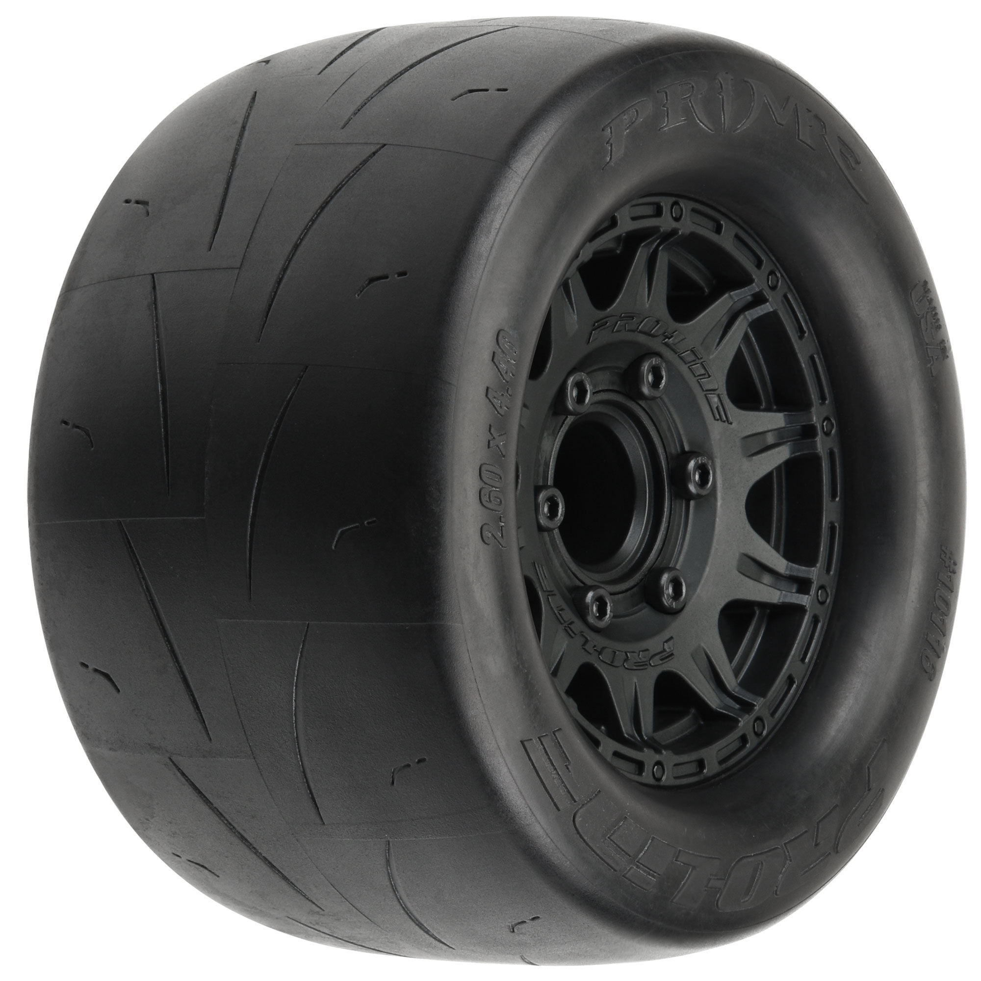 1/10 Prime Front/Rear 2.8" Street MT Tires Mounted 12mm Blk 1/10 Prime Front/Rear 2.8" Street MT Tires Mounted 12mm Blk - Image 1