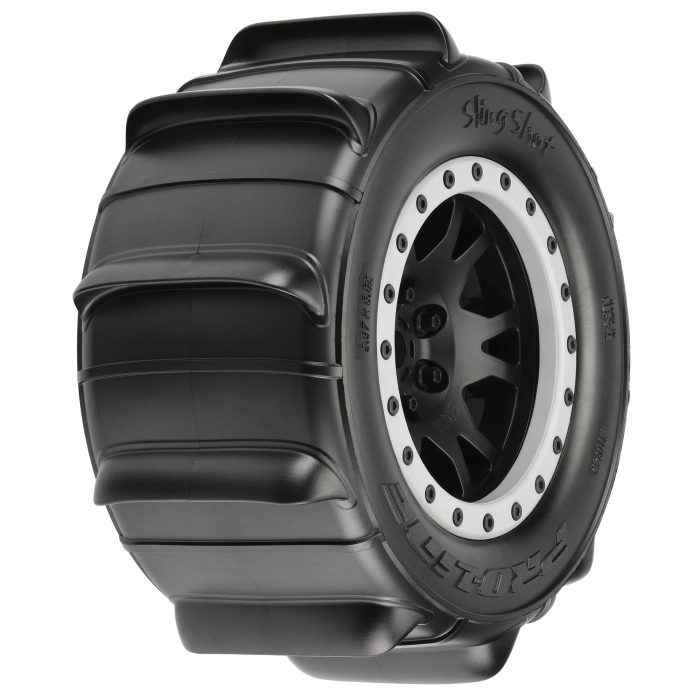 1/5 Sling Shot Pro-Loc F/R 4.3" X-MAXX MTD 24mm Blk/Gry Impu - Image 1