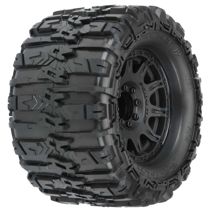 1/8 Trencher HP BELTED F/R 3.8" MT Tires Mounted 17mm Blk Ra - Image 1