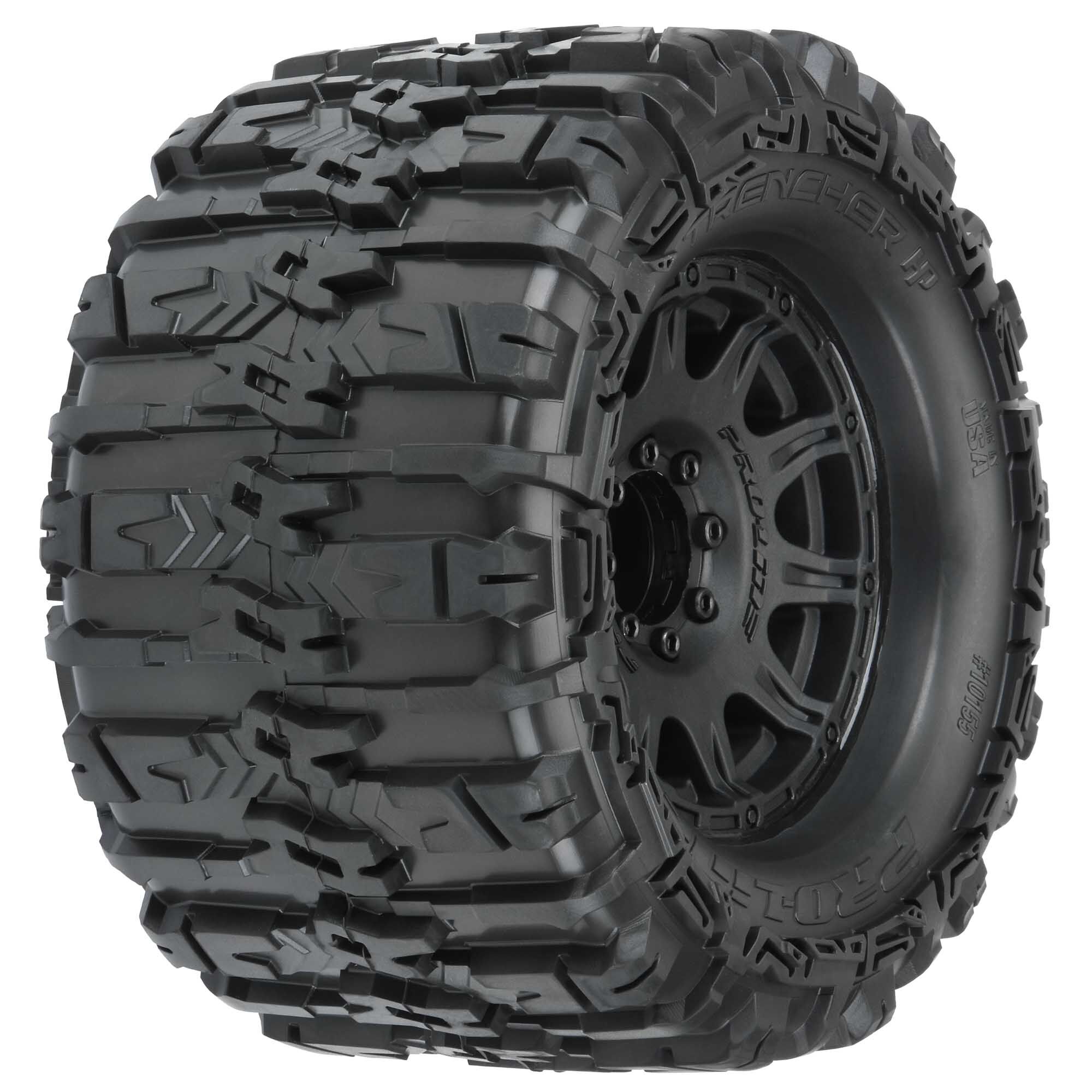 1/8 Trencher HP BELTED F/R 3.8" MT Tires Mounted 17mm Blk Ra 1/8 Trencher HP BELTED F/R 3.8" MT Tires Mounted 17mm Blk Ra - Image 1