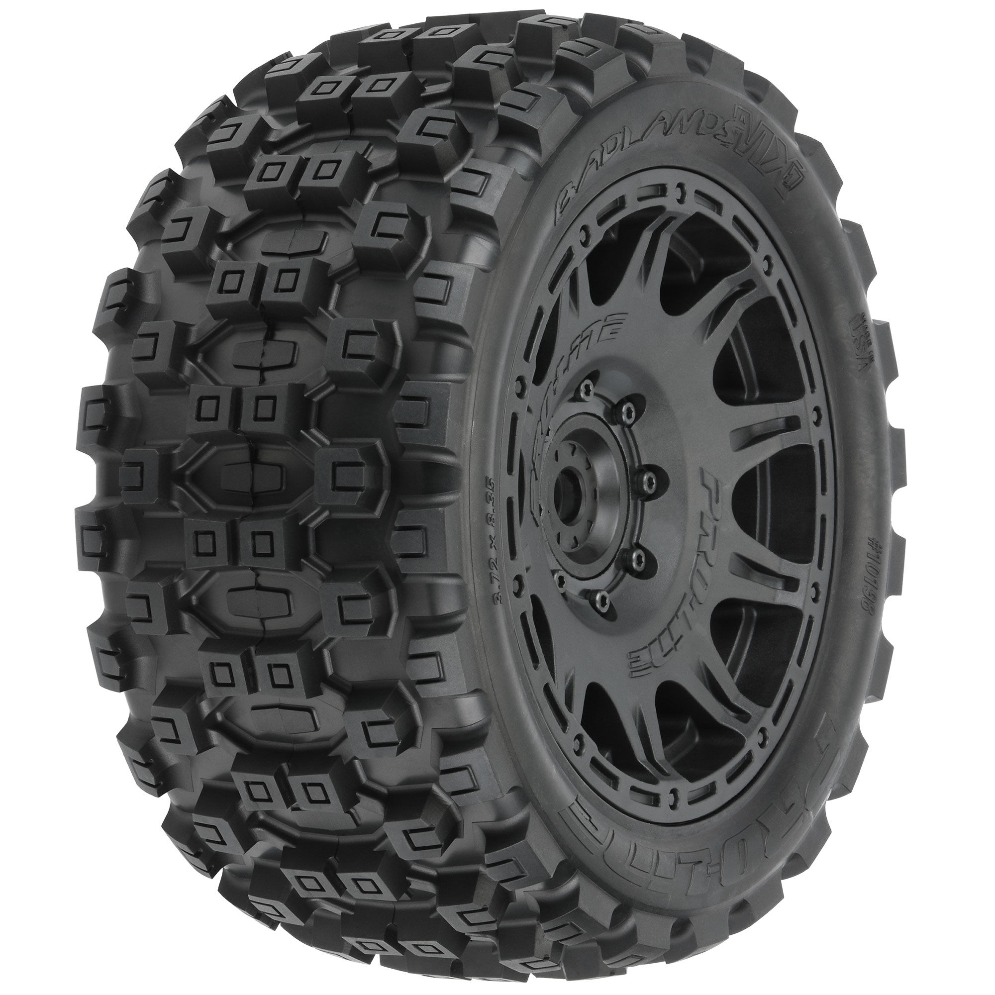 1/6 Badlands MX57 Front/Rear 5.7" Tires Mounted on Raid 8x48 1/6 Badlands MX57 Front/Rear 5.7" Tires Mounted on Raid 8x48 - Image 1