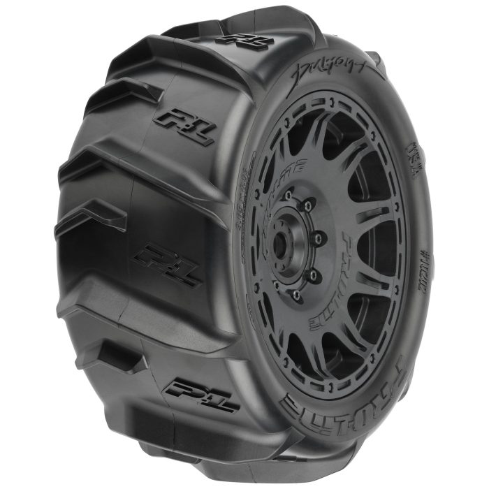 1/6 Dumont Sand/Snow Front/Rear 5.7" Tires Mounted on Raid 8 - Image 1