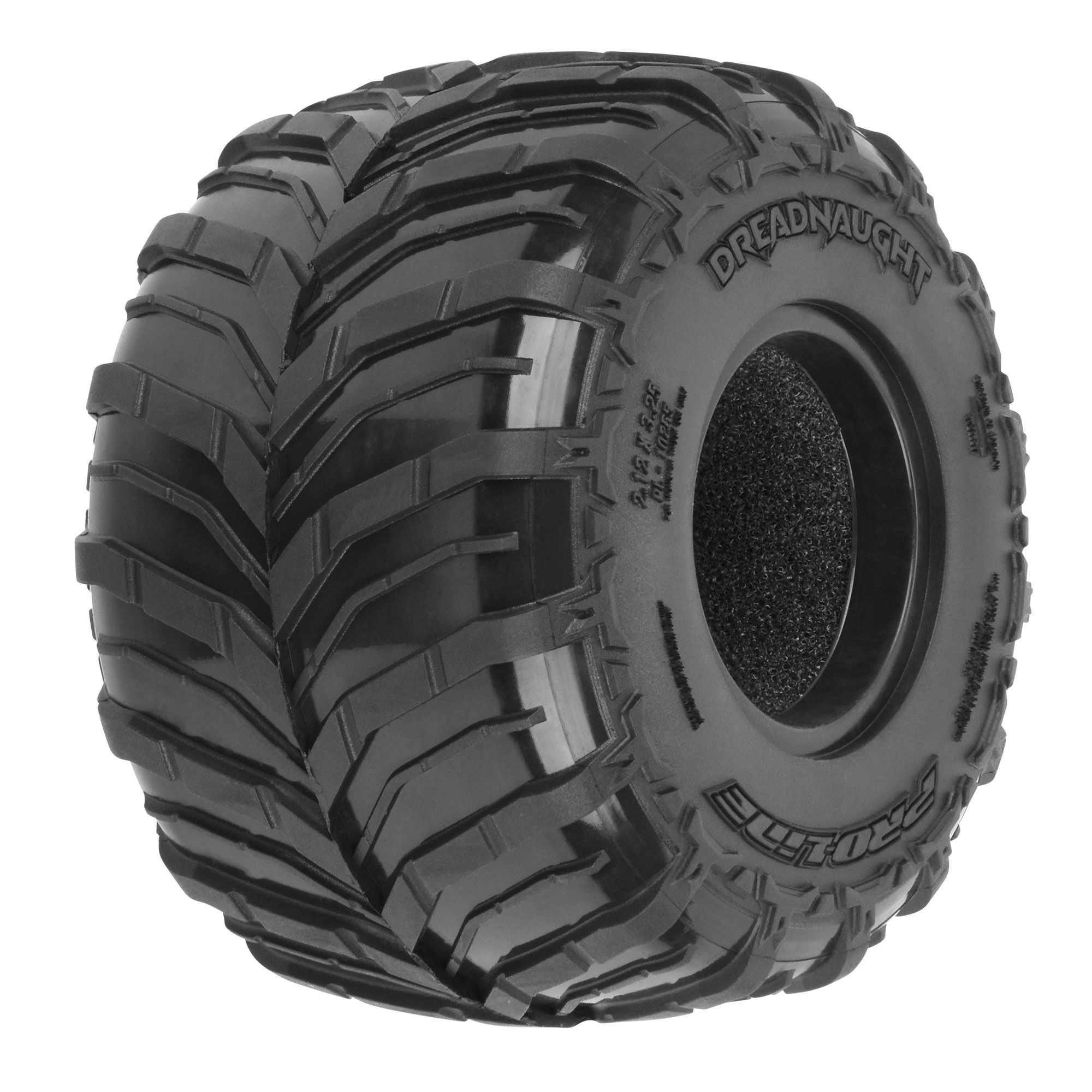 1/18 Dreadnaught 1.25"/1.75" F/R MT Tires (2): Mini LMT 1/18 Dreadnaught 1.25"/1.75" F/R MT Tires (2): Mini LMT - Image 1