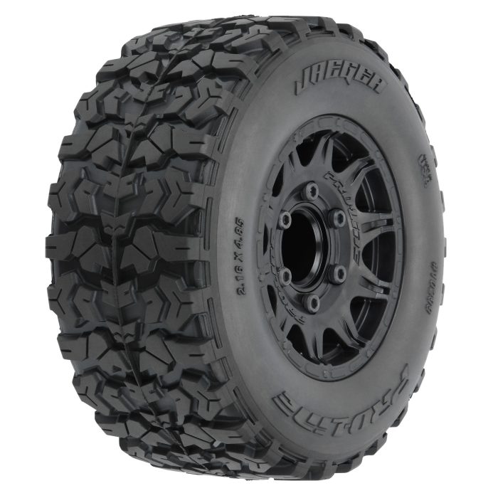 1/10 Jaeger HP BELTED F/R 2.8" MT Tires MTD 12mm/14mm Black - Image 1