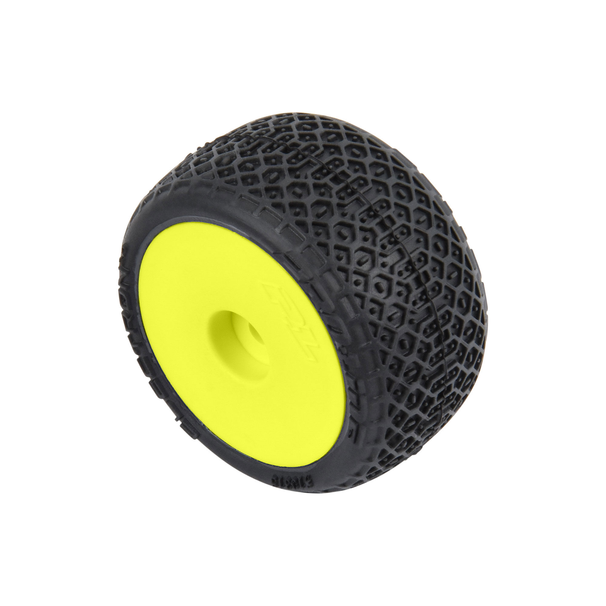 1/28 Electron 2.0 T F/R Tires Mounted 7mm Yellow (4): Micro- 1/28 Electron 2.0 T F/R Tires Mounted 7mm Yellow (4): Micro- - Image 1