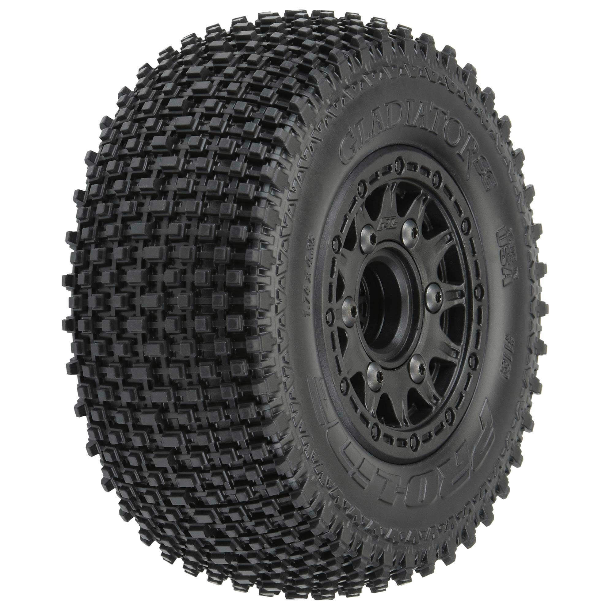 1/10 Gladiator M2 Front/Rear 2.2"/3.0" SC Mounted 12mm Blk R 1/10 Gladiator M2 Front/Rear 2.2"/3.0" SC Mounted 12mm Blk R - Image 1