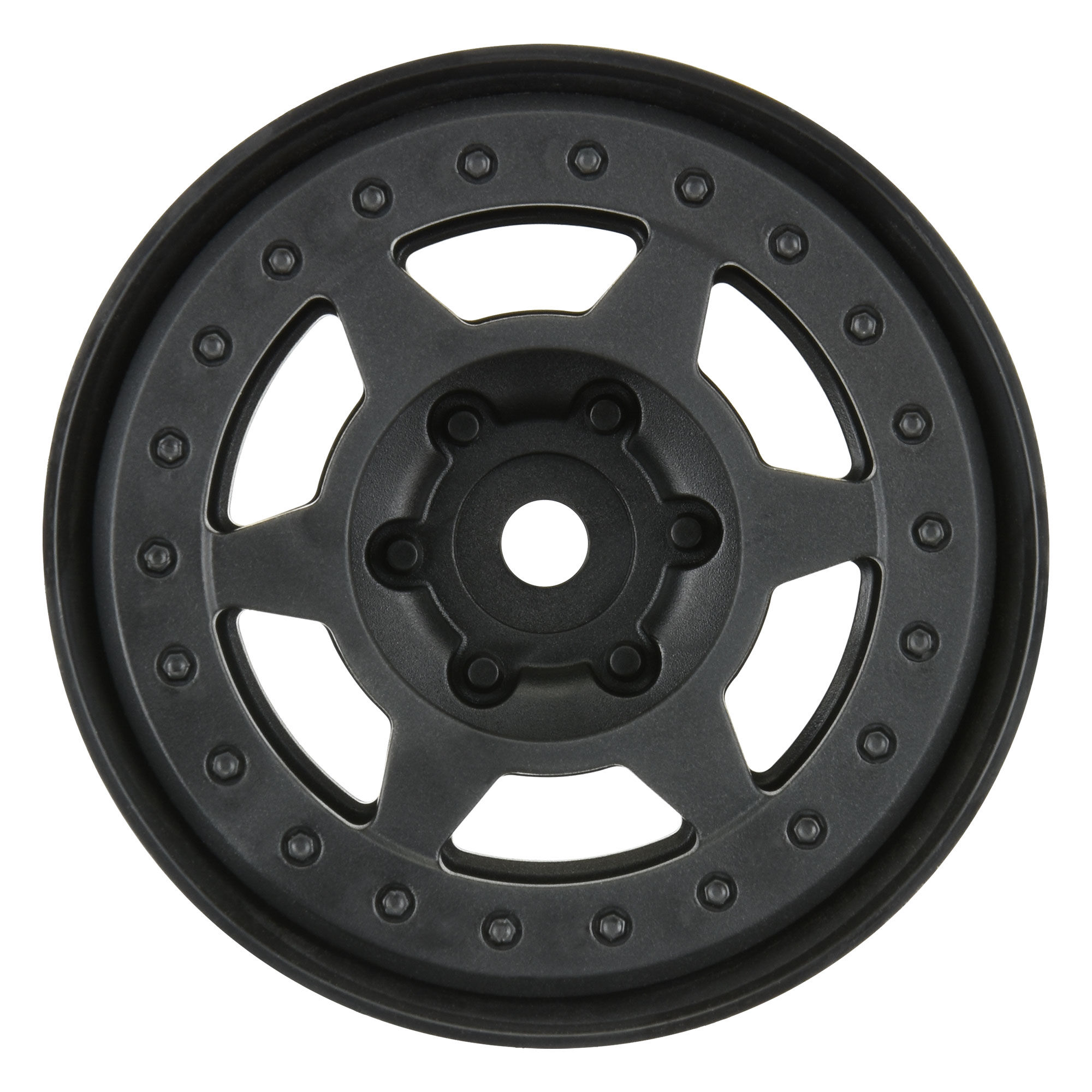 1/10 Holcomb F/R 1.9" 12mm Crawler Bead-Loc Wheels (2) Black 1/10 Holcomb F/R 1.9" 12mm Crawler Bead-Loc Wheels (2) Black - Image 1