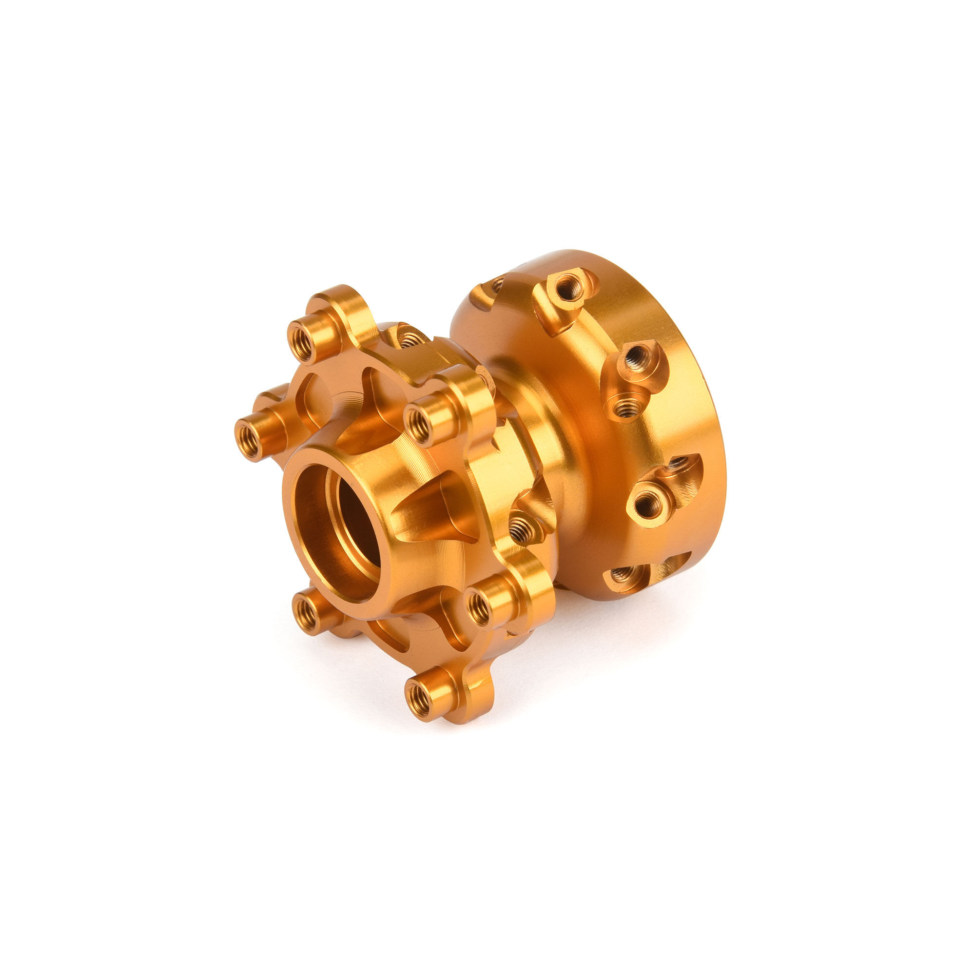 1/4 Pro-Spec Aluminum Front Hub Gold: Promoto-MX 1/4 Pro-Spec Aluminum Front Hub Gold: Promoto-MX - Image 1
