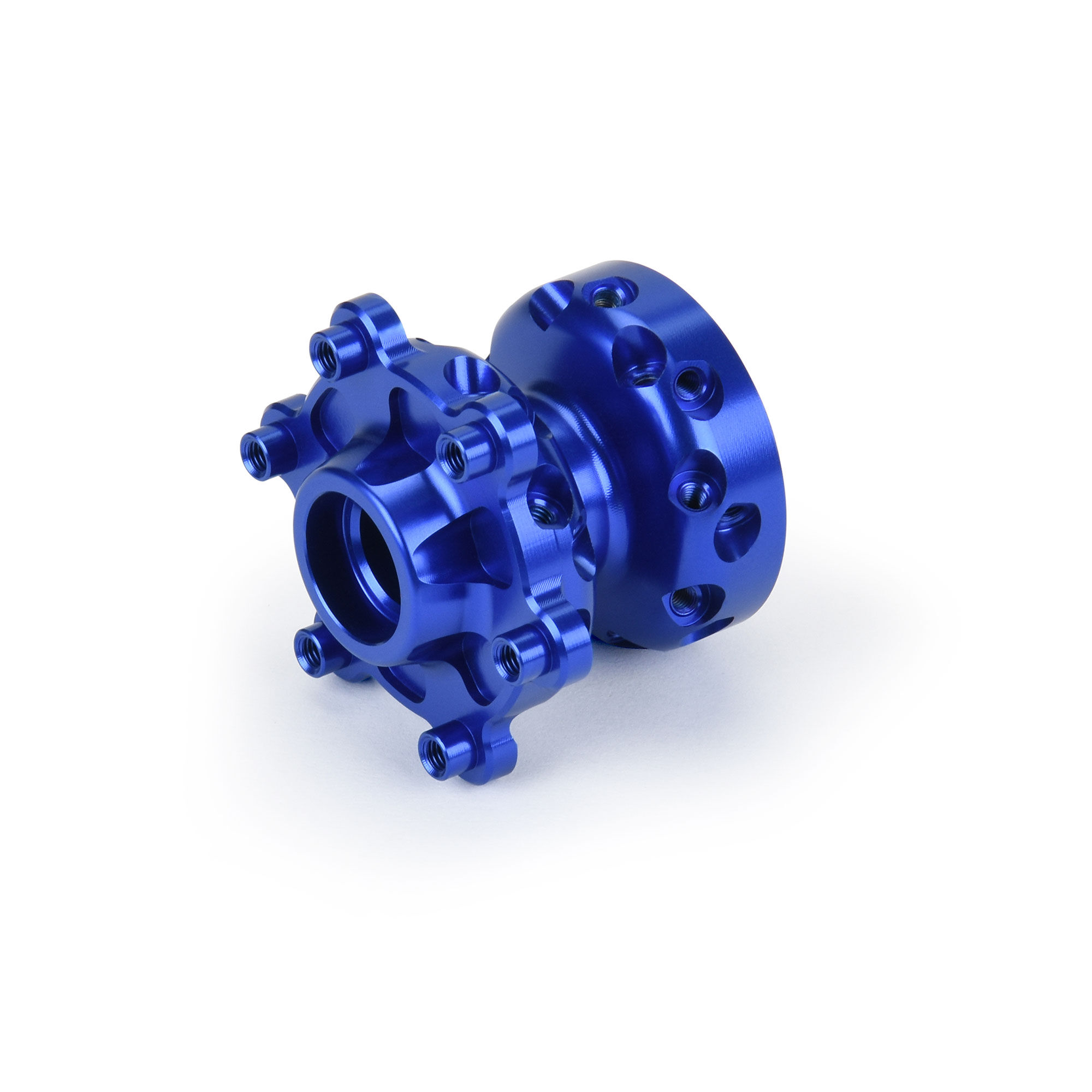 1/4 Pro-Spec Aluminum Front Hub Blue: Promoto-SM 1/4 Pro-Spec Aluminum Front Hub Blue: Promoto-SM - Image 1