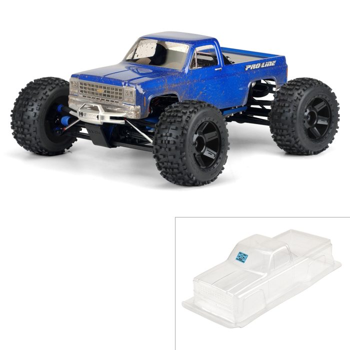 1/8 1980 Chevy Pick-up Clear Body: Monster Truck - Image 1