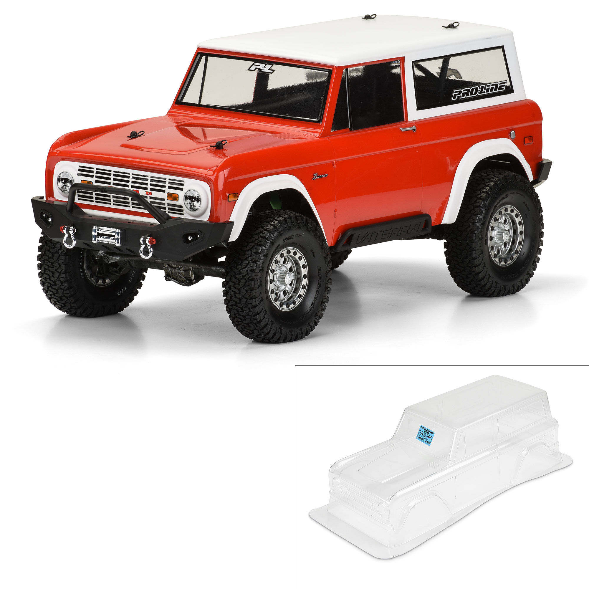 1/10 1973 Ford Bronco Clear Body 12" (305mm) Wheelbase Crawl 1/10 1973 Ford Bronco Clear Body 12" (305mm) Wheelbase Crawl - Image 1