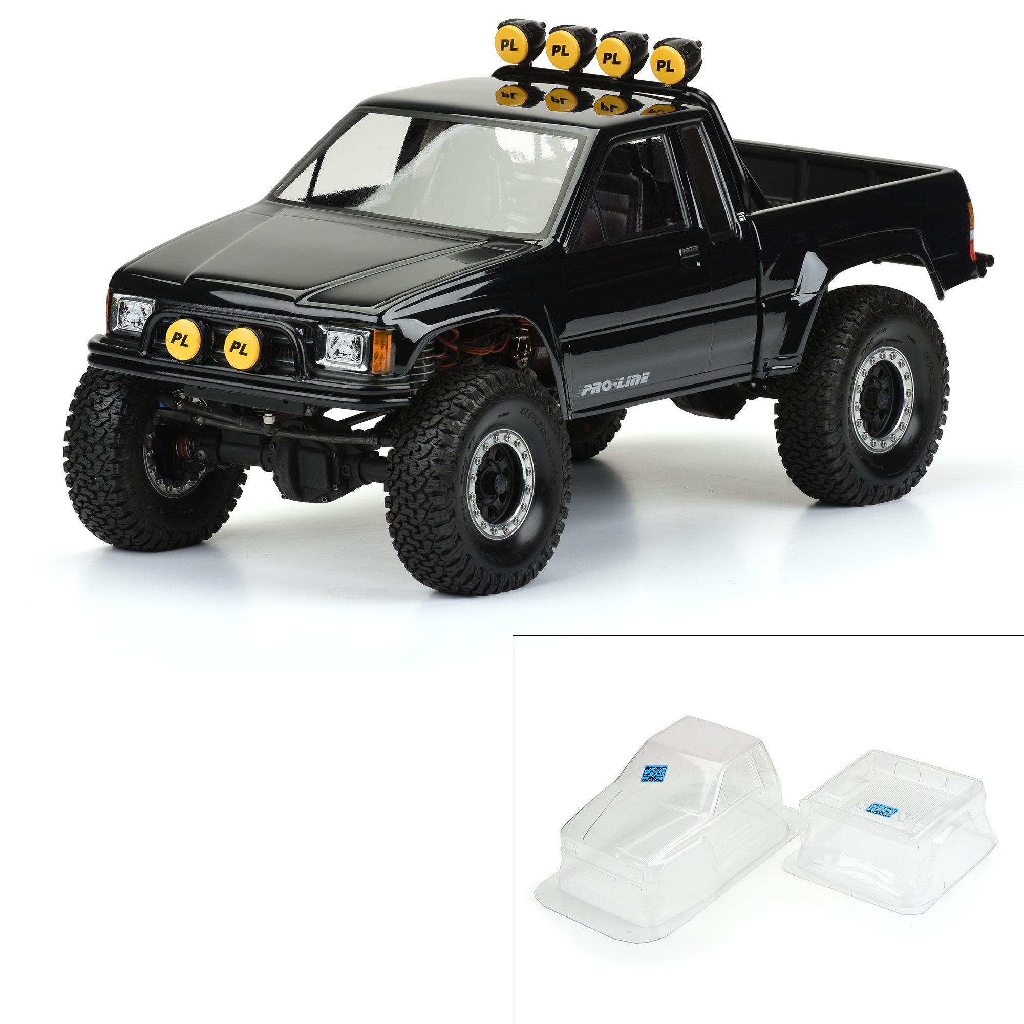 1/10 1985 Toyota HiLux SR5 Clear Body 12.3" (313mm) Wheelbas 1/10 1985 Toyota HiLux SR5 Clear Body 12.3" (313mm) Wheelbas - Image 1