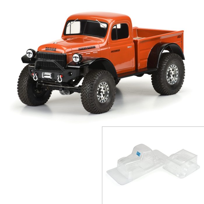 1/10 1946 Dodge Power Wagon Clear Body 12.3" (313mm) WB Craw - Image 1