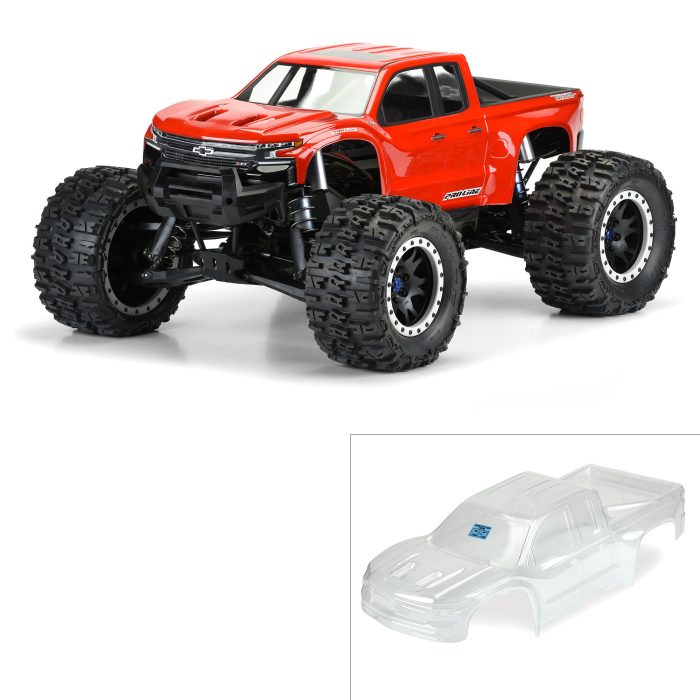 1/5 Pre-Cut 2019 Chevy Silverado Z71 Trail Boss Clear Body: - Image 1