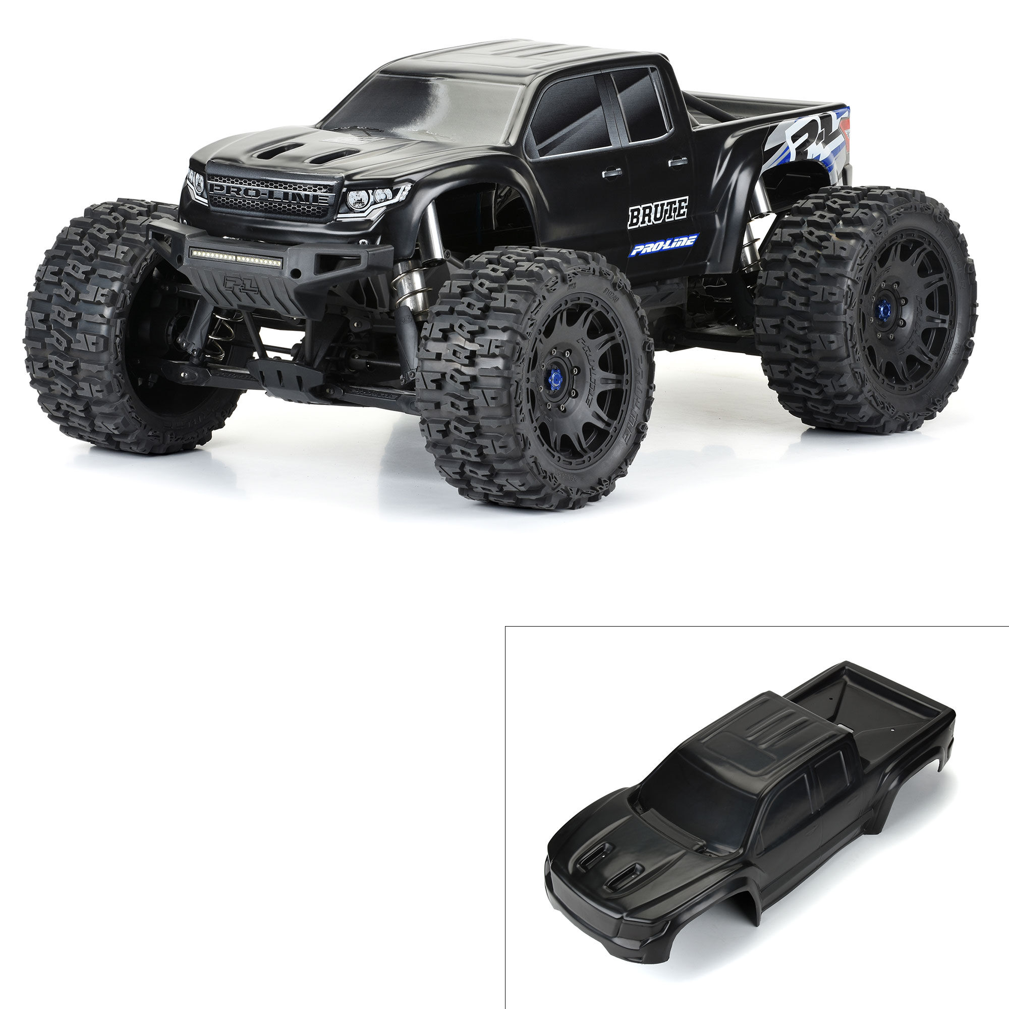 1/5 Pre-Cut Brute Bash Armor Black Body: X-MAXX 1/5 Pre-Cut Brute Bash Armor Black Body: X-MAXX - Image 1