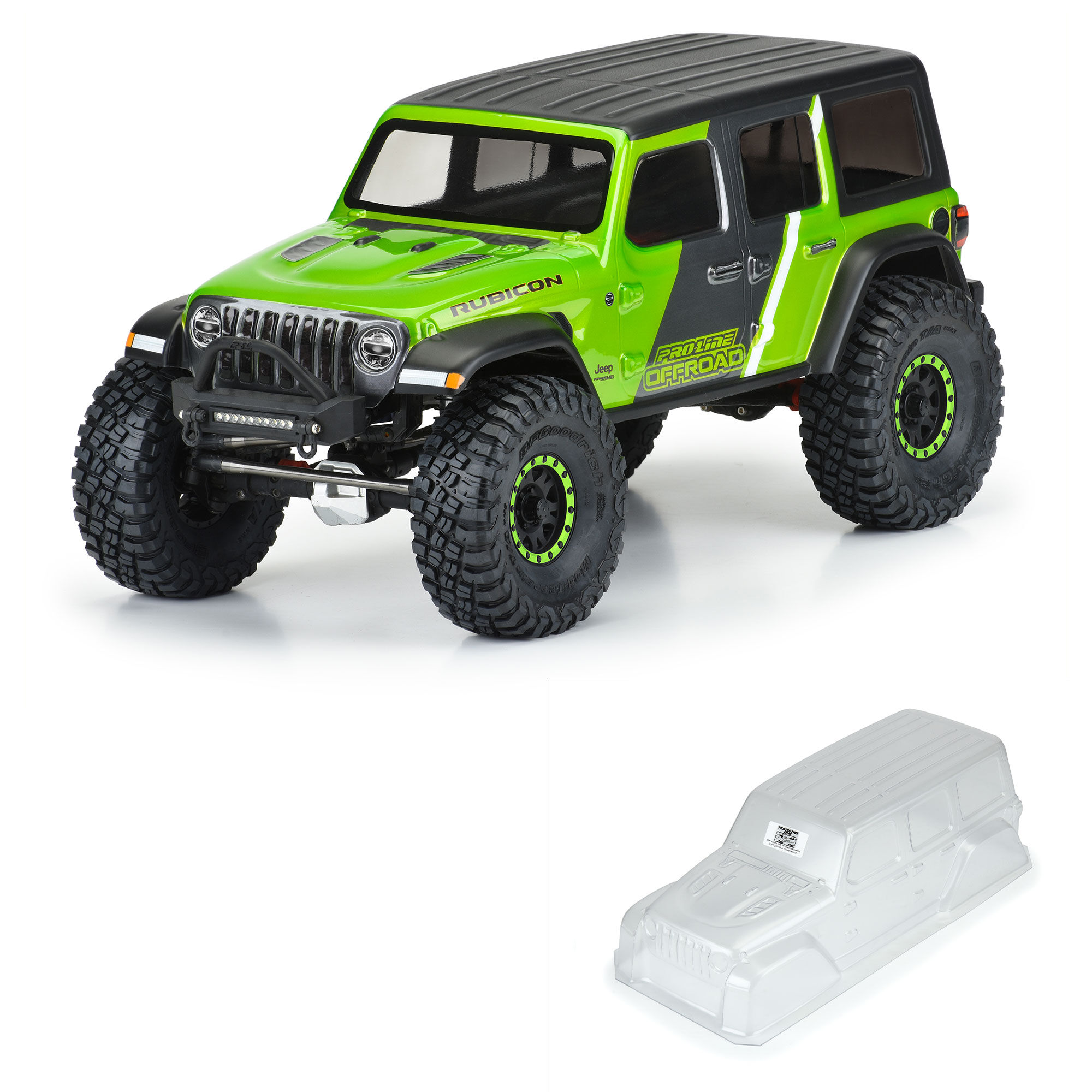 1/10 Jeep Wrangler JL Unlimitd Rubcn Clr Bdy 12.3" (313mm) W 1/10 Jeep Wrangler JL Unlimitd Rubcn Clr Bdy 12.3" (313mm) W - Image 1