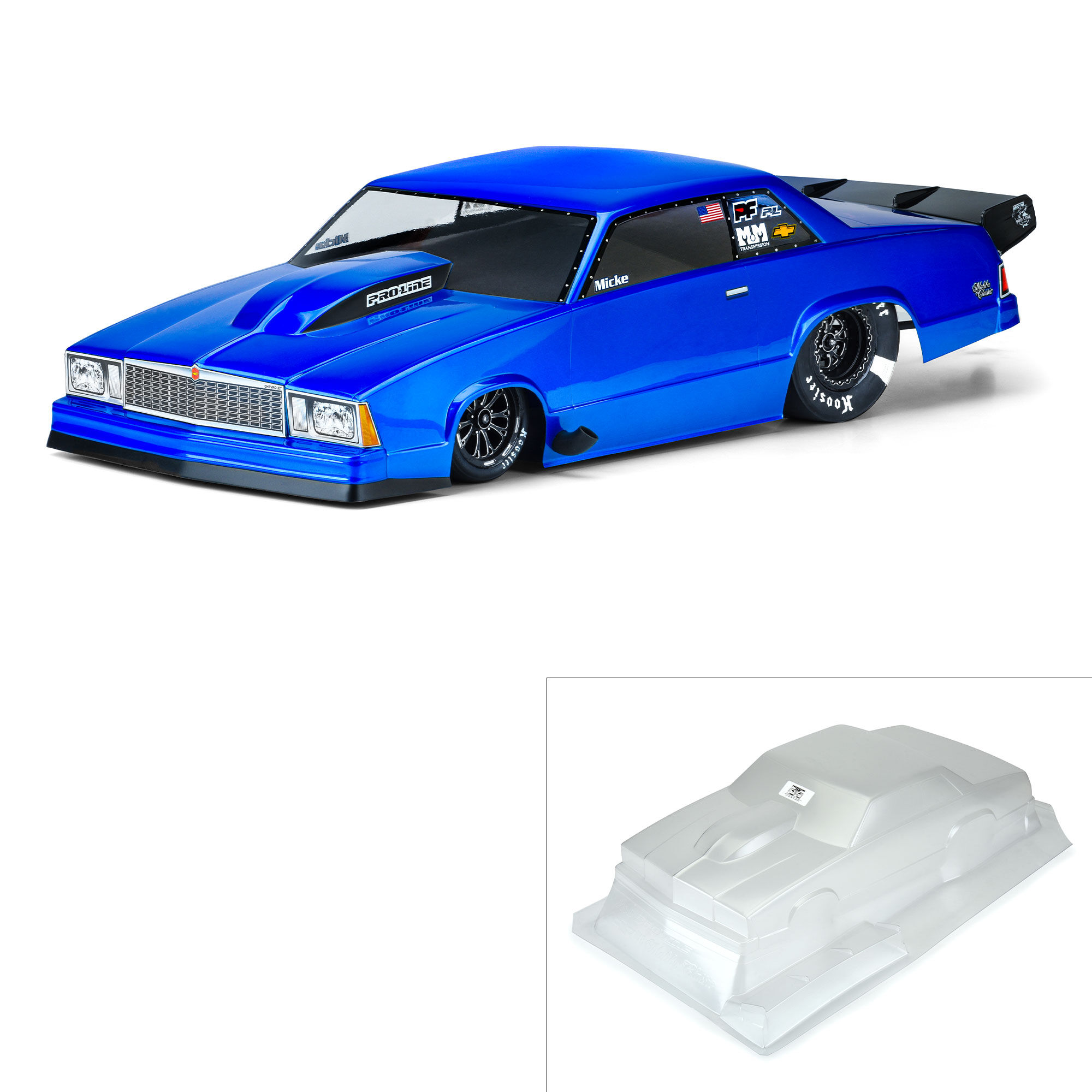 1/10 1978 Chevrolet Malibu Clear Body: Drag Car 1/10 1978 Chevrolet Malibu Clear Body: Drag Car - Image 1
