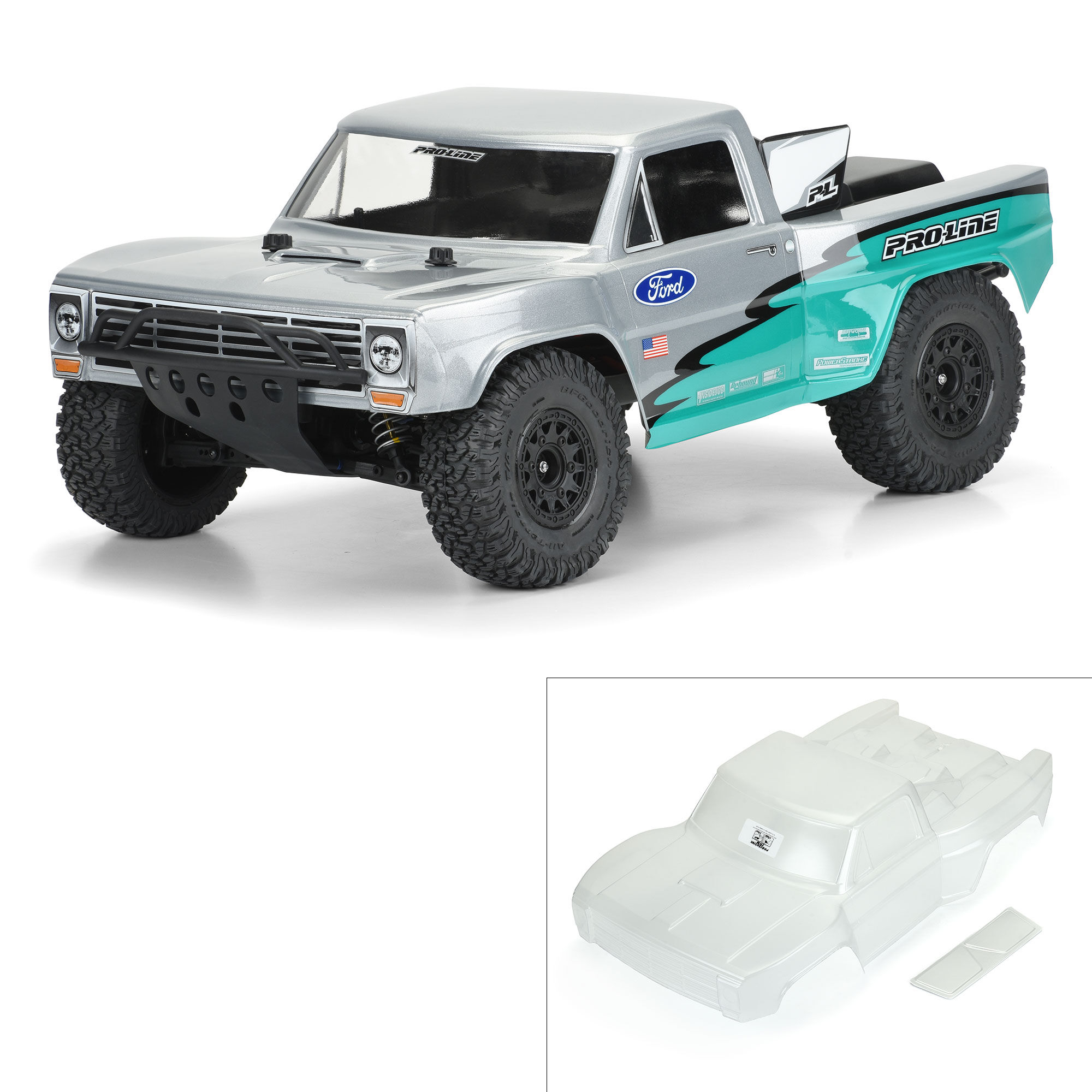 1/10 Pre-Cut 1967 Ford F-100 Race Truck Clear Body: Short Co 1/10 Pre-Cut 1967 Ford F-100 Race Truck Clear Body: Short Co - Image 1