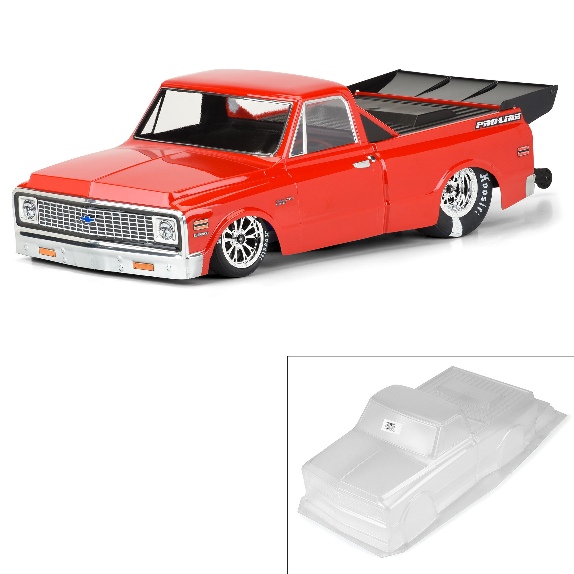 1/10 1972 Chevy C-10 Clear Body: Drag Car 1/10 1972 Chevy C-10 Clear Body: Drag Car - Image 1