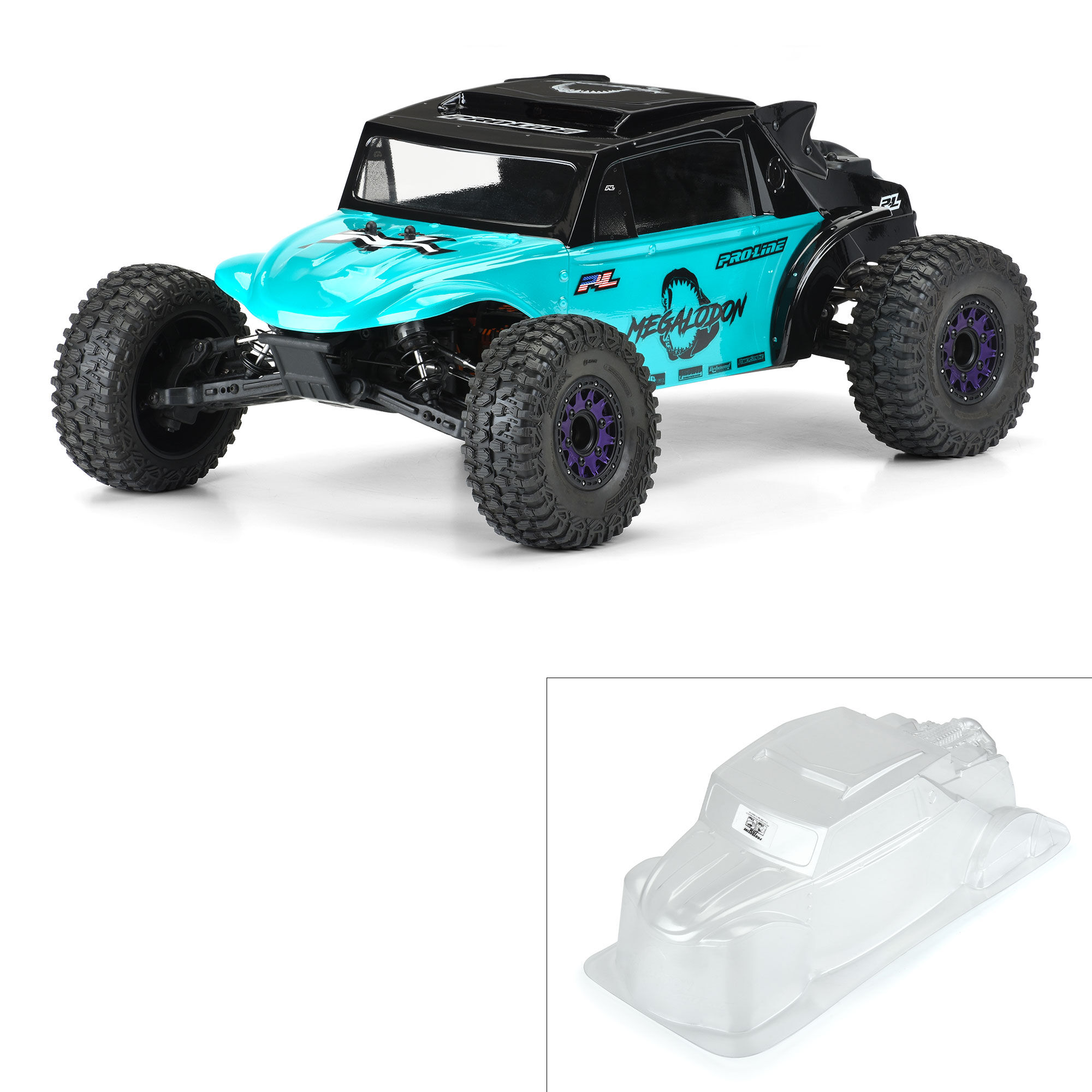 1/10 Megalodon Desert Buggy Clear Body: Short Course 1/10 Megalodon Desert Buggy Clear Body: Short Course - Image 1
