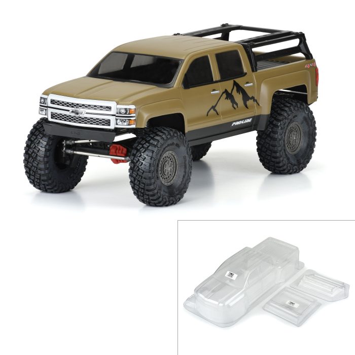 1/10 2015 Chevrolet Silverado Clear Body 13.9" WB - Image 1
