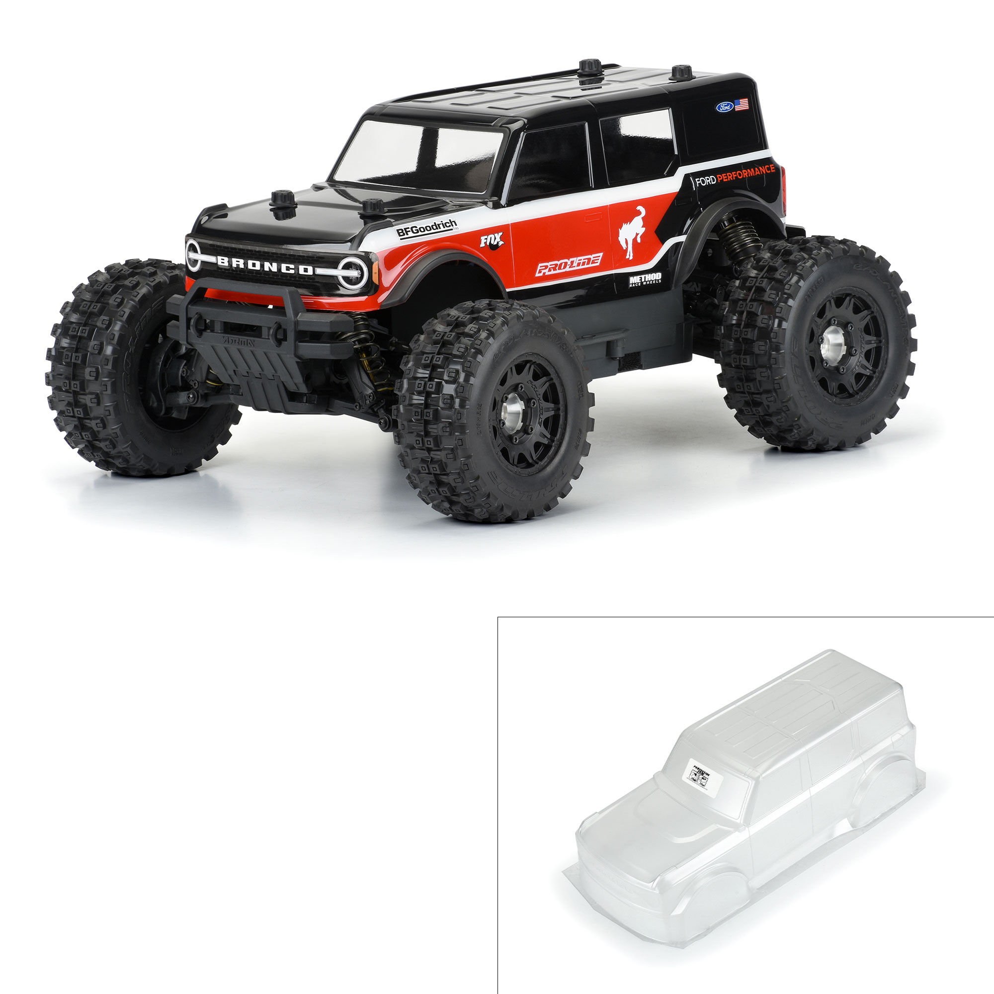 1/10 2021 Ford Bronco Clear Body: Granite 1/10 2021 Ford Bronco Clear Body: Granite, Vorteks - Image 1