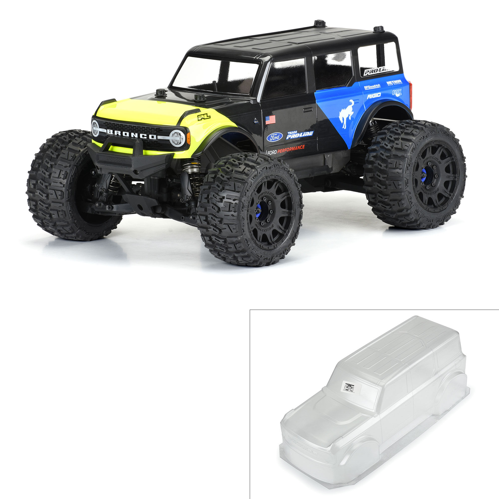 1/8 2021 Ford Bronco Clear Body: MAXX 1/8 2021 Ford Bronco Clear Body: MAXX, E-REVO 2.0 - Image 1