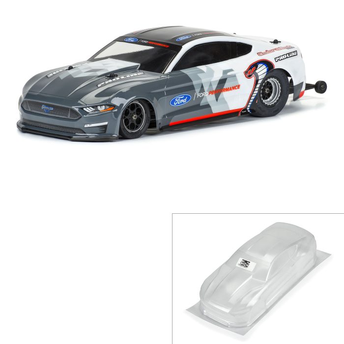 1/16 2021 Ford Mustang Cobra Jet Clear Body: Losi Mini Drag - Image 1