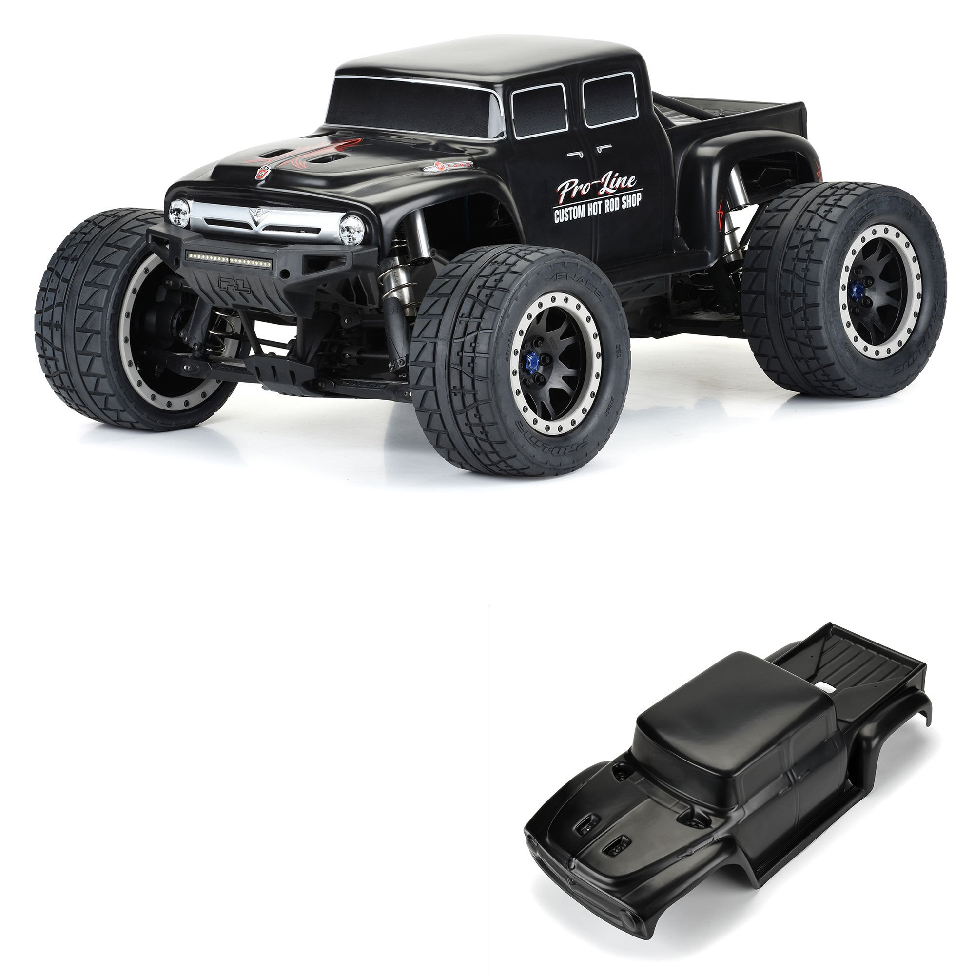 1/5 Pre-Cut Ford F-100 Bash Armor Black Body: X-MAXX 1/5 Pre-Cut Ford F-100 Bash Armor Black Body: X-MAXX - Image 1