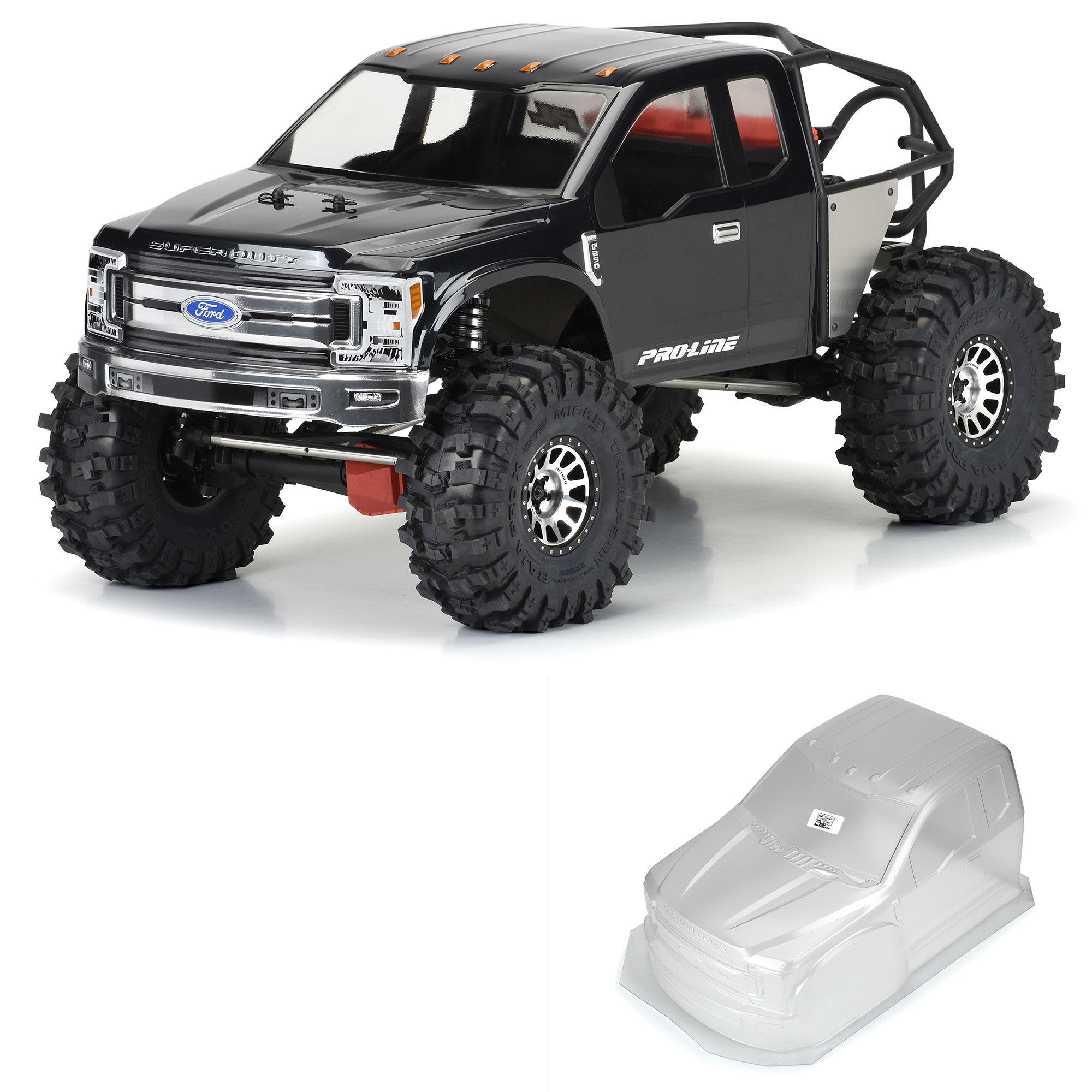 1/6 2017 Ford F-250 Super Duty Cab-Only Clear Body: SCX6 1/6 2017 Ford F-250 Super Duty Cab-Only Clear Body: SCX6 - Image 1