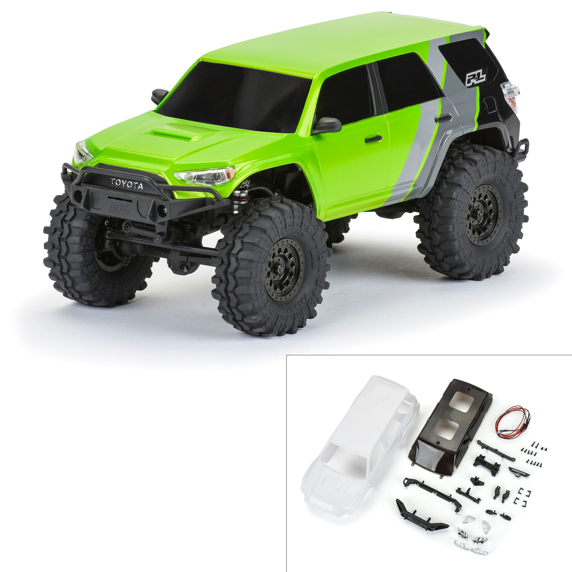 1/24 2023 Toyota 4Runner TRD Pro White Hard Body Unassembled 1/24 2023 Toyota 4Runner TRD Pro White Hard Body Unassembled - Image 1