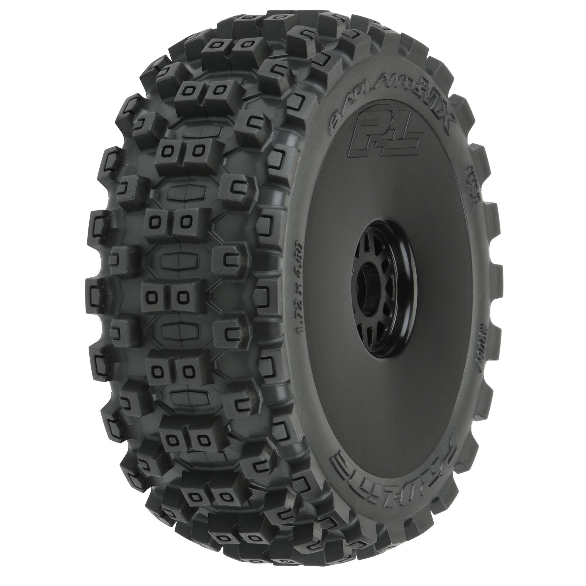1/8 Badlands MX M2 Front/Rear Buggy Tires Mounted 17mm Black 1/8 Badlands MX M2 Front/Rear Buggy Tires Mounted 17mm Black - Image 1