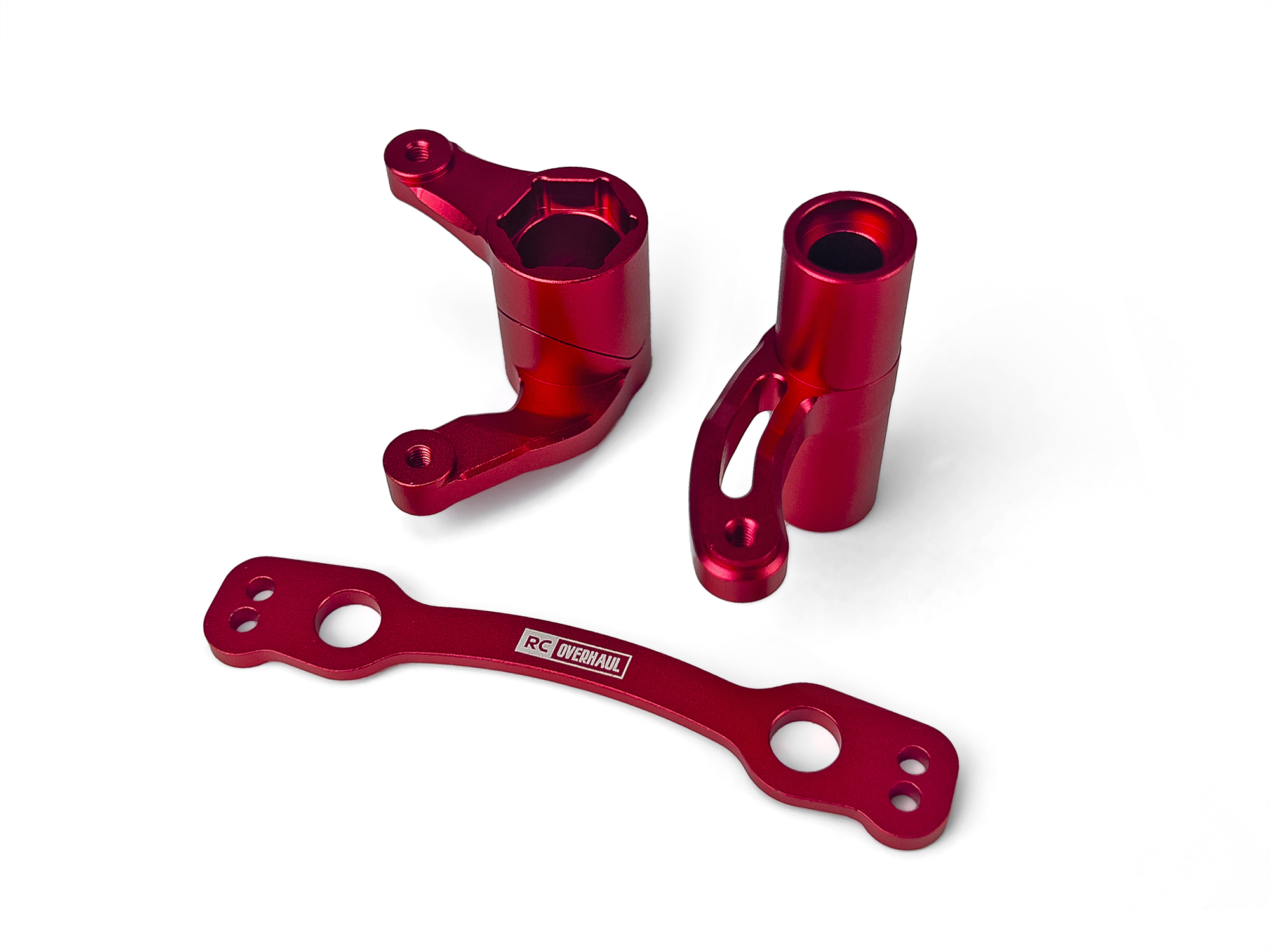 Steering Crank Set Red Alum 6S Steering Crank Set Red Alum 6S - Image 1