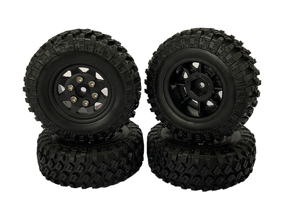 Wheel & Tyre Set 4pcs AX/SCX24 Wheel & Tyre Set 4pcs AX/SCX24 - Image 1