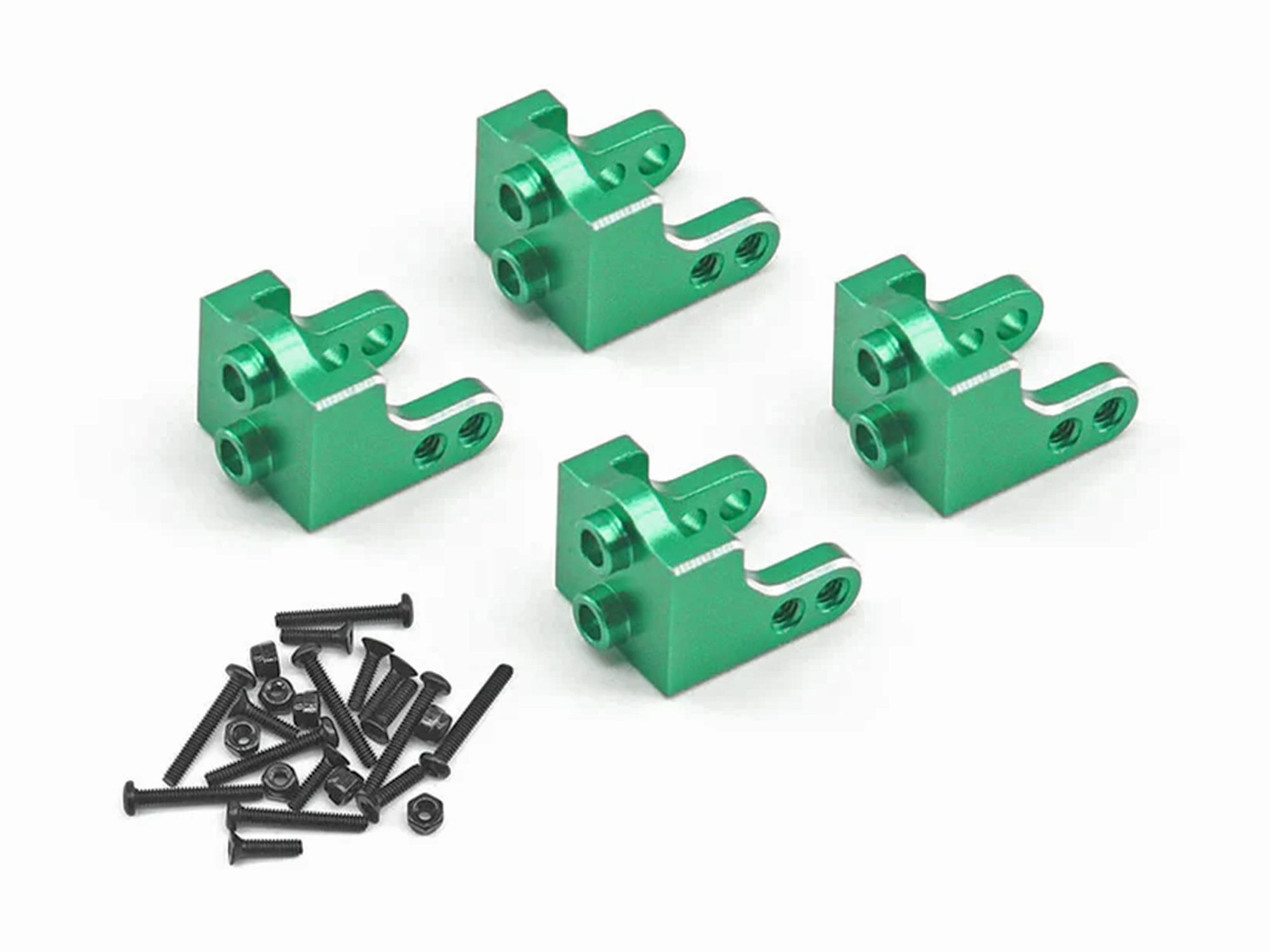 Upper Shock Mount Green Alum 4pcs Upper Shock Mount Green Alum 4pcs, LMT Mini - Image 1