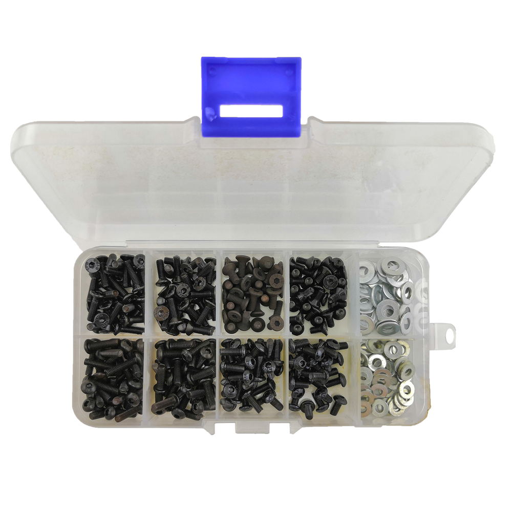 M3 Cap & Countersunk Screw Pack (180pcs boxed) M3 Cap & Countersunk Screw Pack (180pcs boxed) - Image 1
