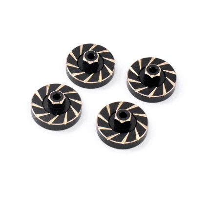Hex Wheel Weight Blk Brass, Ext (4) TRX-4M