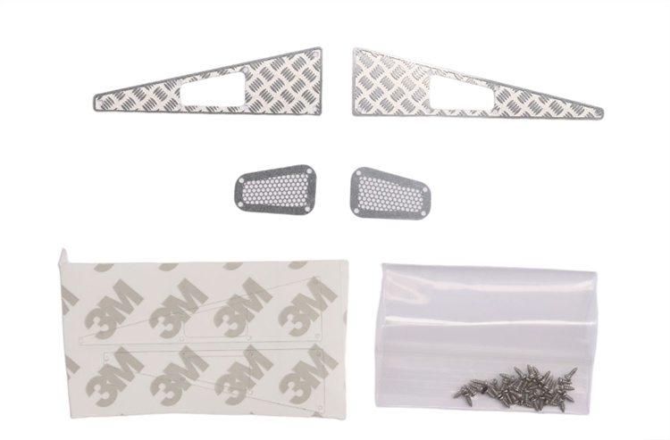 Hood Trim Fittings Silver TRX-4M Defender Hood Trim Fittings Silver TRX-4M Defender - Image 1