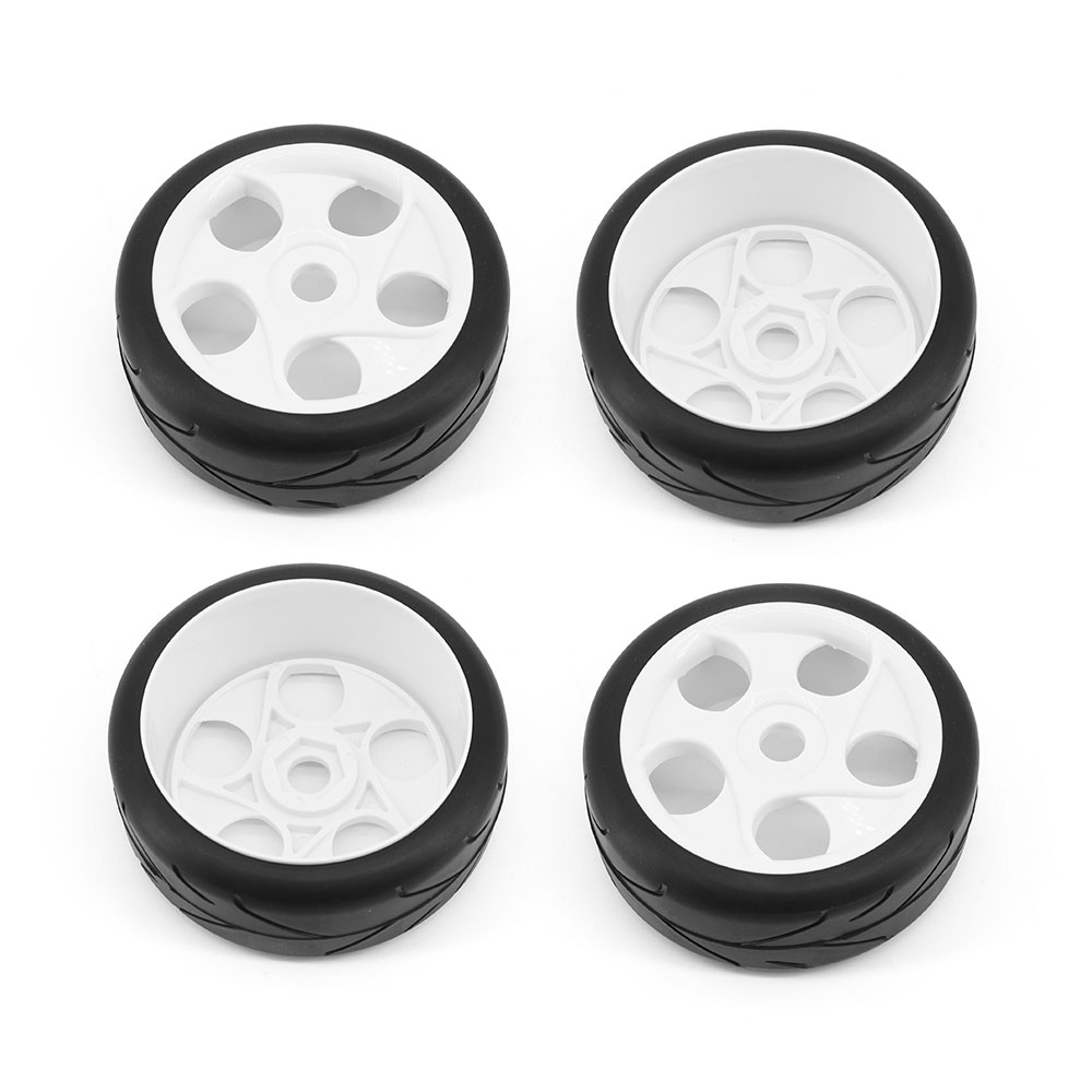 Buggy Wheel & Tyre Set 1/8th Onroad Buggy Wheel & Tyre Set 1/8th Onroad, White - Image 1
