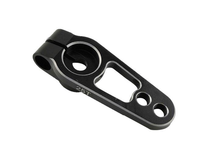25T Aluminium Clamp Servo Horn, Black - Image 1