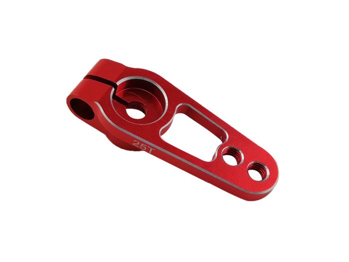 25T Aluminium Clamp Servo Horn, Red - Image 1