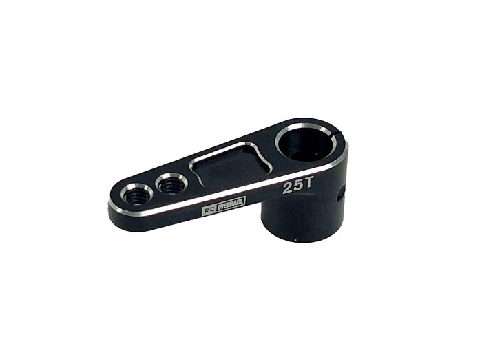 25T Aluminium Clamp Servo Horn Extened, Black - Image 1